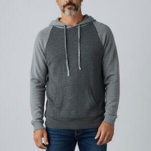 RVCA Two-Tone Gray Hoodie Sweater
